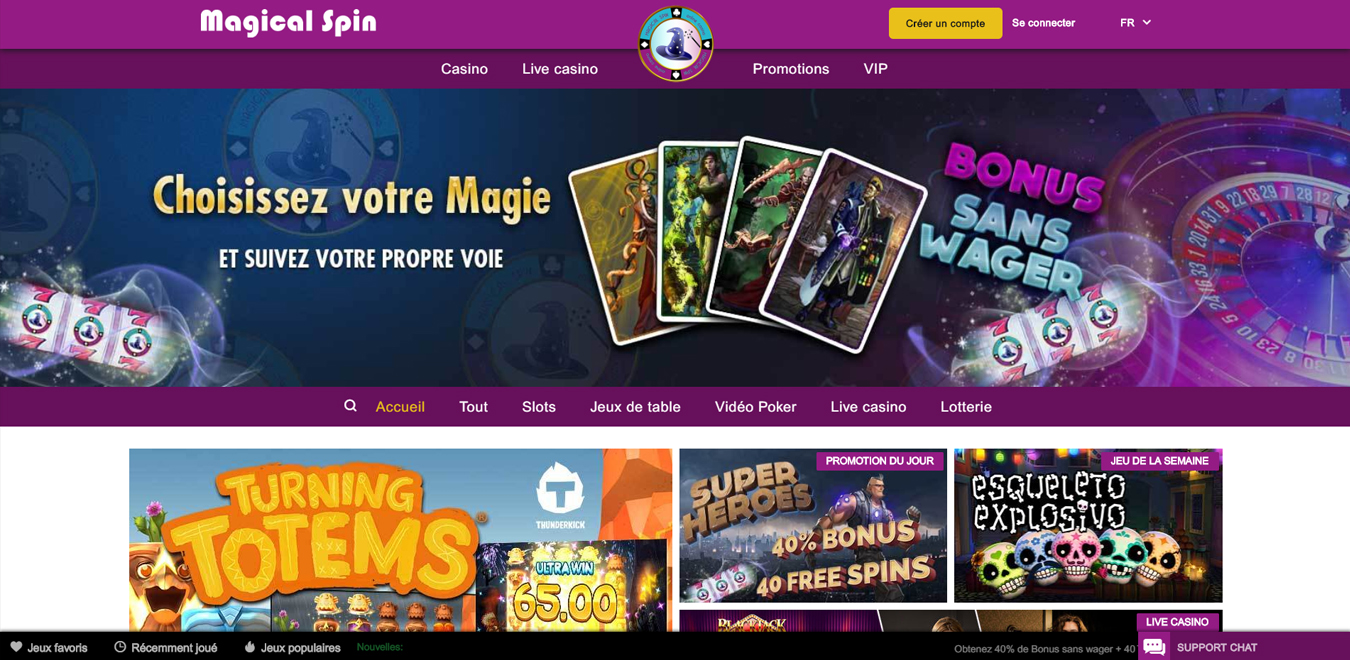 magical spin casino review