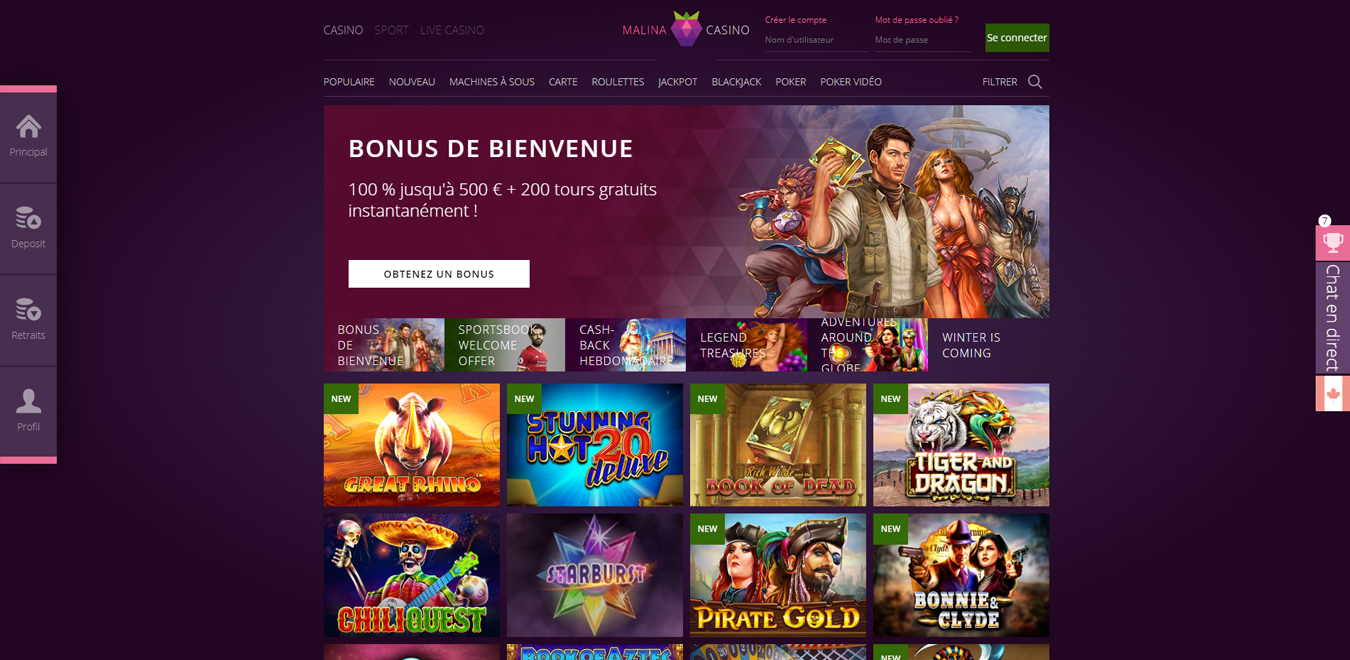 malina casino reviews