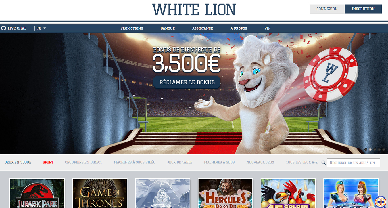 white lion casino review